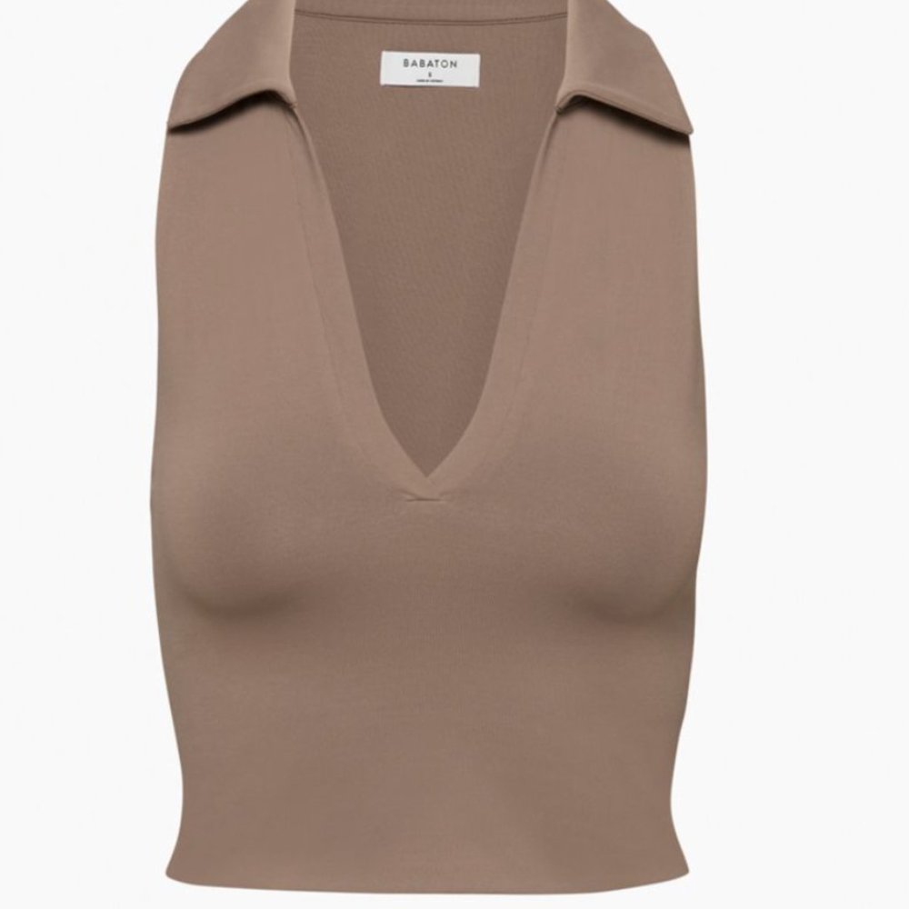 Aritzia Babaton Contour Polo Tank Body-hugging polo tank